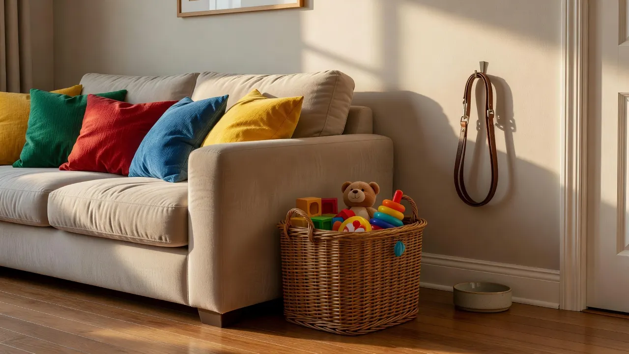 A living space after a one time clean